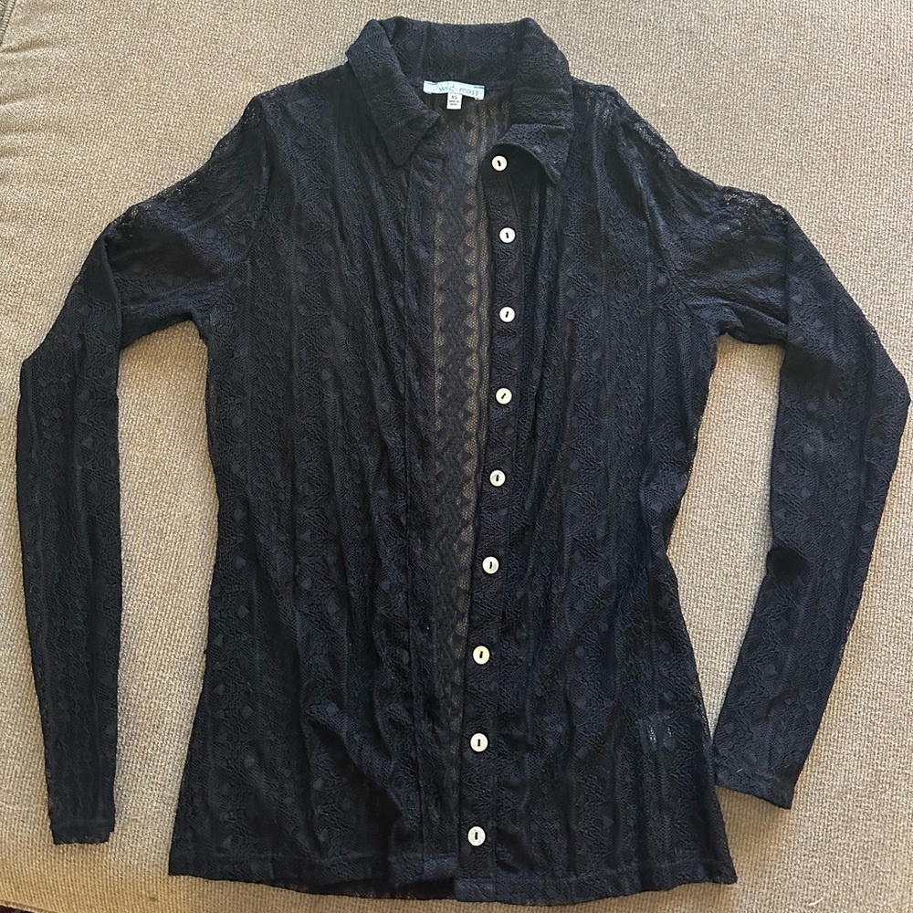 Wild moss, size XS, black lace